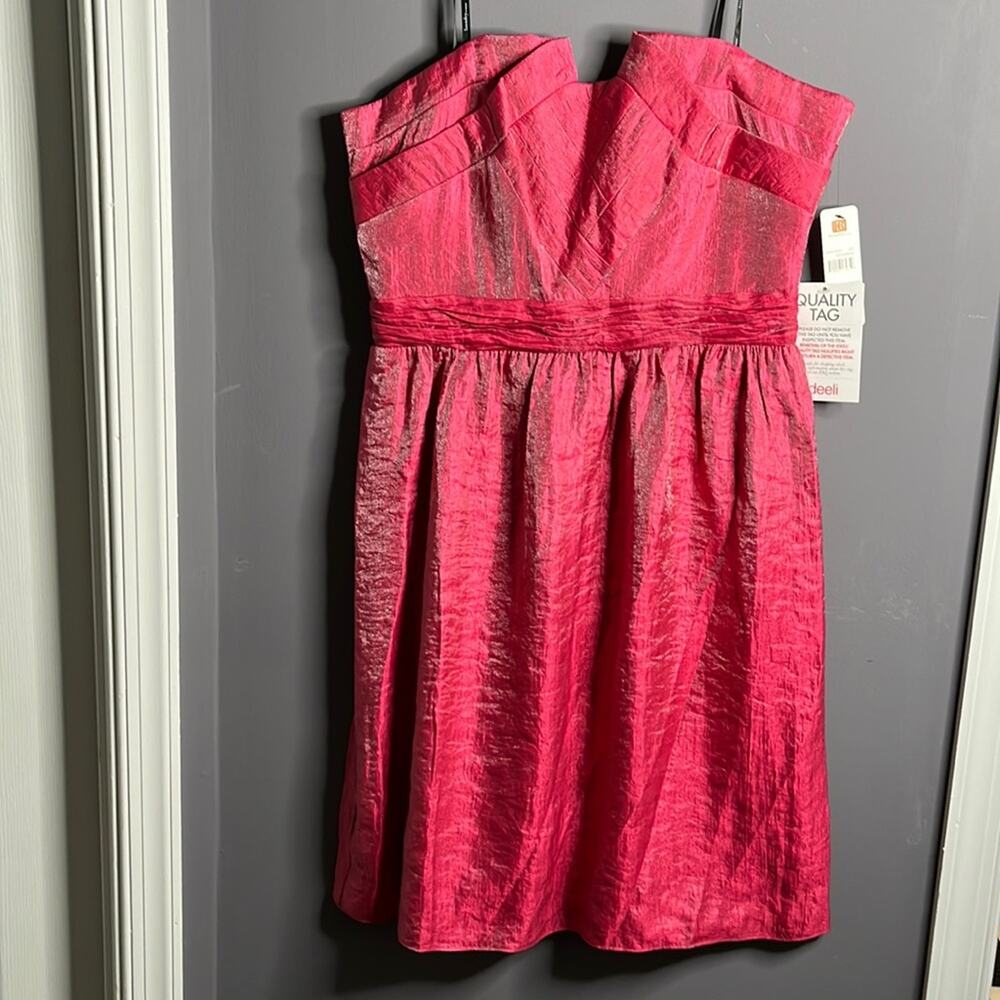 Laundry by Design Pink Strapless Dress 8